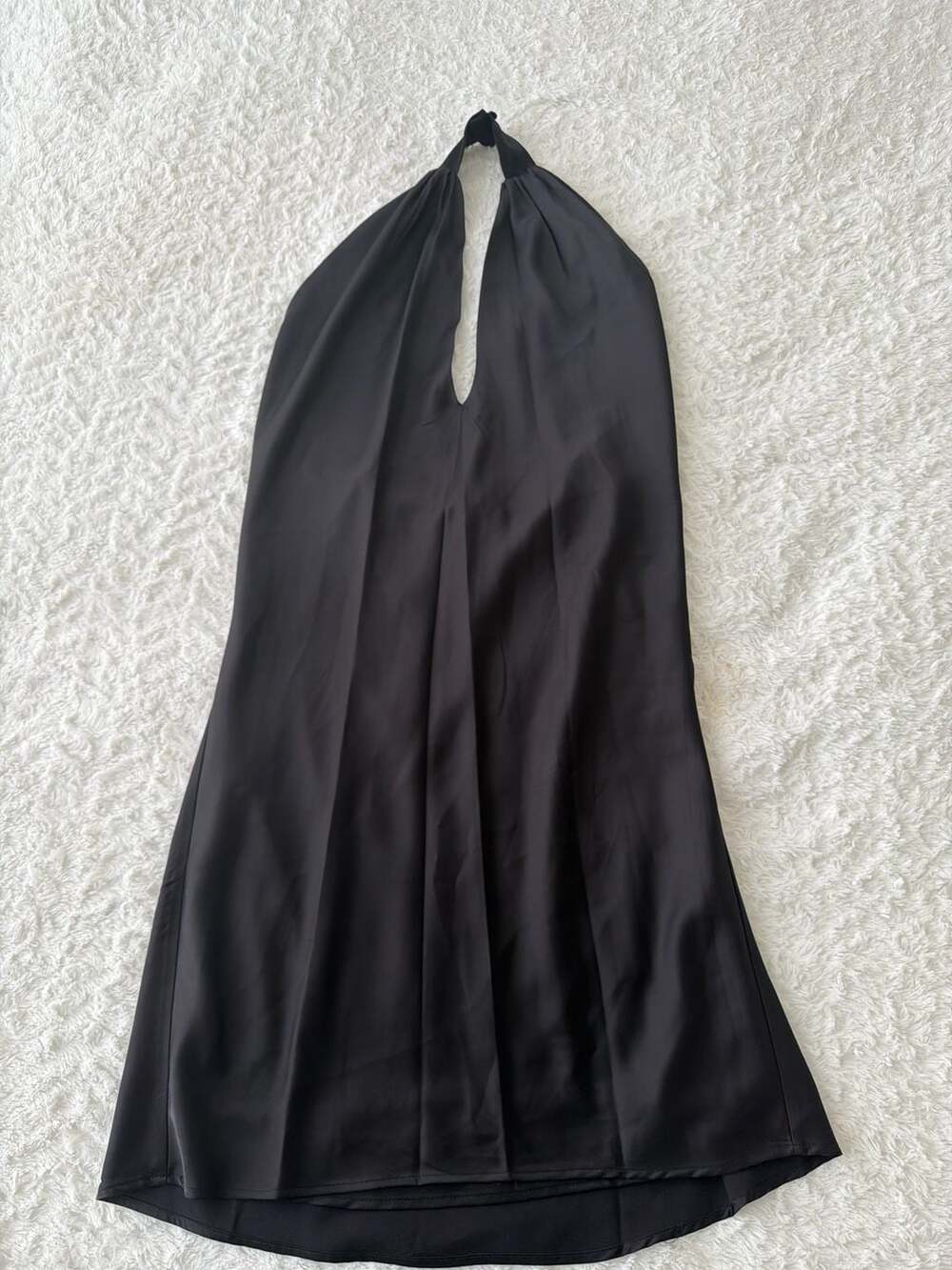 And Now This Black Halter Neck Satin Mini Dress Size XS